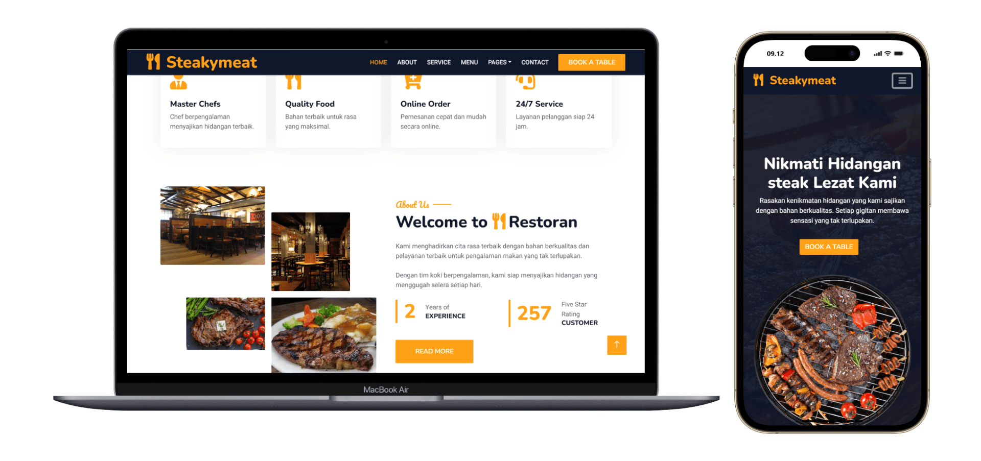 Desain Website Restoran