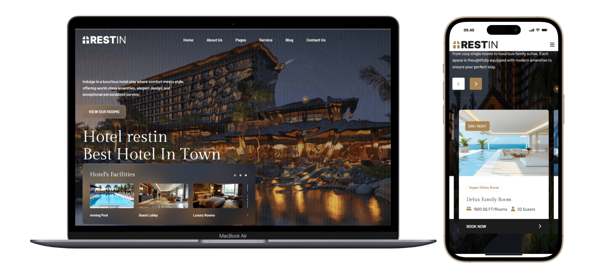 Desain Website Hotel